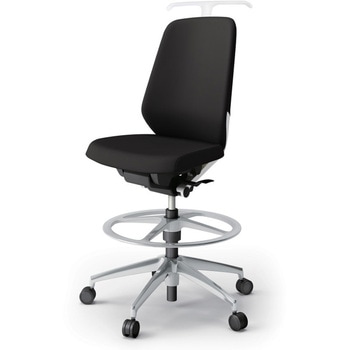 ノートチェア ハイポジションタイプ ハイバック 肘なし ハンガー ランバーサポートなし クロスPV アルミ脚<配送時組立サービス付> イトーキ