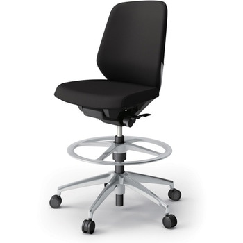 ノートチェア ハイポジションタイプ ローバック 肘なし ランバーサポートなし クロスPV アルミ脚<配送時組立サービス付> イトーキ