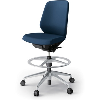 ノートチェア ハイポジションタイプ ローバック 肘なし ランバーサポートなし クロスPV アルミ脚<配送時組立サービス付> イトーキ