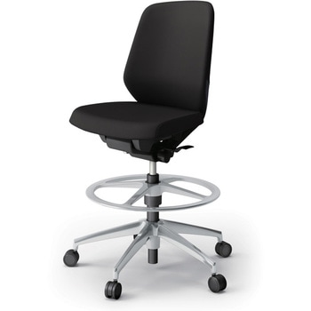 ノートチェア ハイポジションタイプ ローバック 肘なし ランバーサポートなし クロスPV アルミ脚<配送時組立サービス付> イトーキ