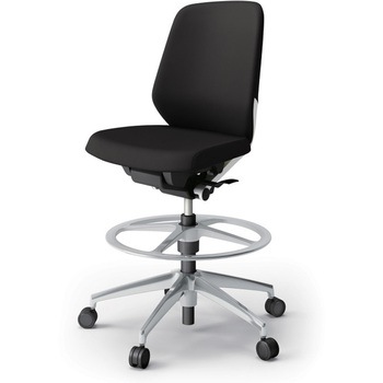 ノートチェア ハイポジションタイプ ローバック 肘なし ランバーサポートなし クロスPV アルミ脚<配送時組立サービス付> イトーキ