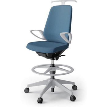 ノートチェア ハイポジションタイプ ハイバック 固定肘 ハンガー ランバーサポートなし クロスSA 樹脂脚<配送時組立サービス付> イトーキ