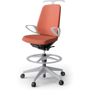 ノートチェア ハイポジションタイプ ハイバック 固定肘 ハンガー ランバーサポートなし クロスSA 樹脂脚<配送時組立サービス付> イトーキ