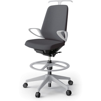 ノートチェア ハイポジションタイプ ハイバック 固定肘 ハンガー ランバーサポートなし クロスSA 樹脂脚<配送時組立サービス付> イトーキ