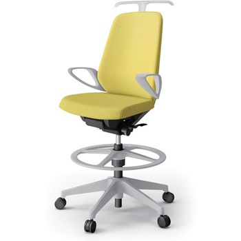 ノートチェア ハイポジションタイプ ハイバック 固定肘 ハンガー ランバーサポートなし クロスSA 樹脂脚<配送時組立サービス付> イトーキ