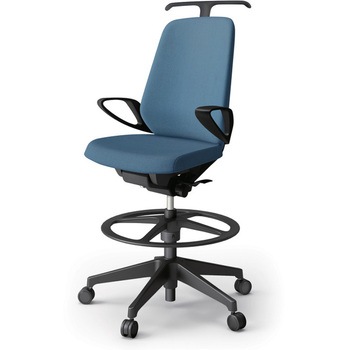 ノートチェア ハイポジションタイプ ハイバック 固定肘 ハンガー ランバーサポートなし クロスSA 樹脂脚<配送時組立サービス付> イトーキ