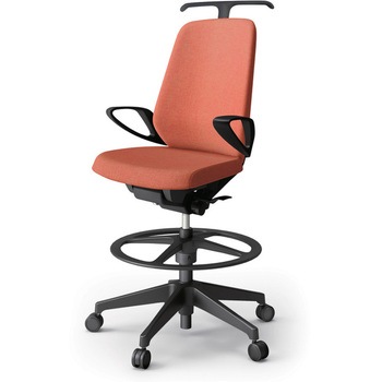 ノートチェア ハイポジションタイプ ハイバック 固定肘 ハンガー ランバーサポートなし クロスSA 樹脂脚<配送時組立サービス付> イトーキ