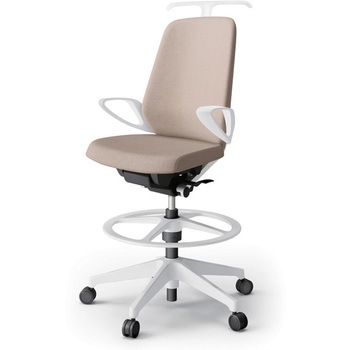 ノートチェア ハイポジションタイプ ハイバック 固定肘 ハンガー ランバーサポートなし クロスSA 樹脂脚<配送時組立サービス付> イトーキ