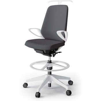 ノートチェア ハイポジションタイプ ハイバック 固定肘 ハンガー ランバーサポートなし クロスSA 樹脂脚<配送時組立サービス付> イトーキ