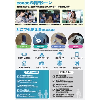 ecoco TD20 黒 100GB/365日 ecoco