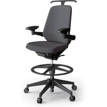 ノートチェア ハイポジションタイプ ハイバック 可動肘 ハンガー ランバーサポート付 クロスSA 樹脂脚<配送時組立サービス付> イトーキ