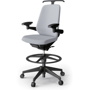 ノートチェア ハイポジションタイプ ハイバック 可動肘 ハンガー ランバーサポート付 クロスSA 樹脂脚<配送時組立サービス付> イトーキ