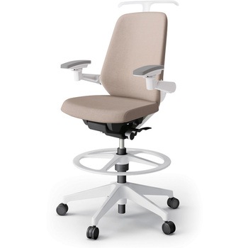 ノートチェア ハイポジションタイプ ハイバック 可動肘 ハンガー ランバーサポート付 クロスSA 樹脂脚<配送時組立サービス付> イトーキ