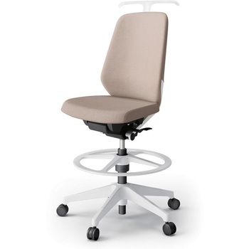 ノートチェア ハイポジションタイプ ハイバック 肘なし ハンガー ランバーサポート付 クロスSA 樹脂脚<配送時組立サービス付> イトーキ