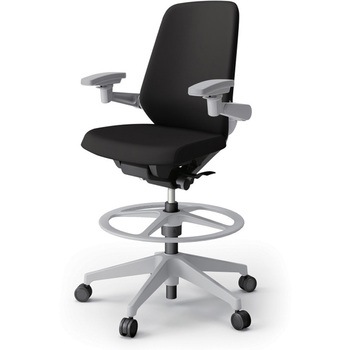 ノートチェア ハイポジションタイプ ハイバック 可動肘 ランバーサポートなし クロスPV 樹脂脚<配送時組立サービス付> イトーキ