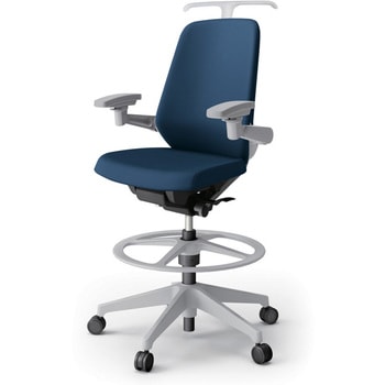 ノートチェア ハイポジションタイプ ハイバック 可動肘 ハンガー ランバーサポートなし クロスPV 樹脂脚<配送時組立サービス付> イトーキ