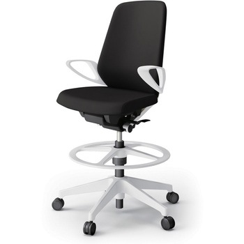 ノートチェア ハイポジションタイプ ハイバック 固定肘 ランバーサポートなし クロスPV 樹脂脚<配送時組立サービス付> イトーキ