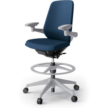 ノートチェア ハイポジションタイプ ハイバック 可動肘 ランバーサポート付 クロスPV 樹脂脚<配送時組立サービス付> イトーキ