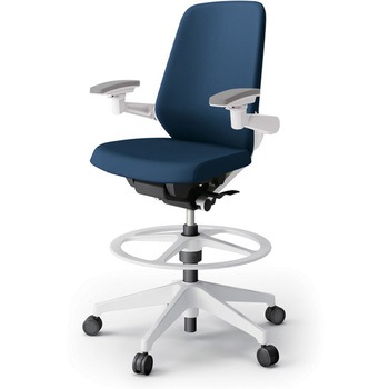 ノートチェア ハイポジションタイプ ハイバック 可動肘 ランバーサポート付 クロスPV 樹脂脚<配送時組立サービス付> イトーキ