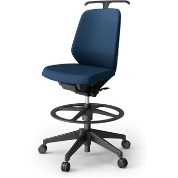 ノートチェア ハイポジションタイプ ローバック 肘なし ハンガー ランバーサポート付 クロスPV 樹脂脚<配送時組立サービス付> イトーキ