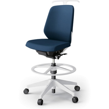 ノートチェア ハイポジションタイプ ローバック 肘なし ハンガー ランバーサポート付 クロスPV 樹脂脚<配送時組立サービス付> イトーキ