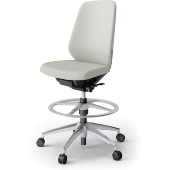 ノートチェア ハイポジションタイプ ハイバック 肘なし ビニールレザーDL アルミ脚<配送時組立サービス付> イトーキ