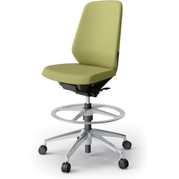 KJ-130DLP-ZTL8 ノートチェア ハイポジションタイプ ハイバック 肘なし ビニールレザーDL アルミ脚<配送時組立サービス付> イトーキ 82339725