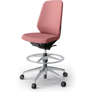 KJ-130DLP-ZTM6 ノートチェア ハイポジションタイプ ハイバック 肘なし ビニールレザーDL アルミ脚<配送時組立サービス付> イトーキ 82339734