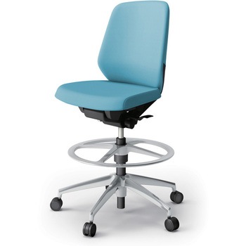 KJ-140DLP-ZTS4 ノートチェア ハイポジションタイプ ローバック 肘なし ビニールレザーDL アルミ脚<配送時組立サービス付> イトーキ 82340285