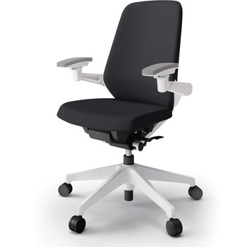 ノートチェア ハイバック 可動肘 ビニールレザーDL ナイロンキャスター<配送時組立サービス付> イトーキ