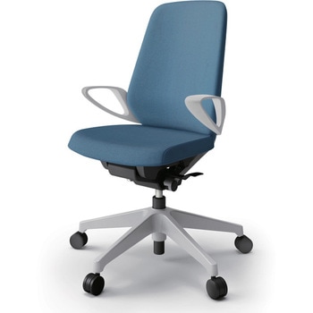 ノートチェア ハイバック 固定肘 ランバーサポートなし クロスSA ナイロンキャスター<配送時組立サービス付> イトーキ