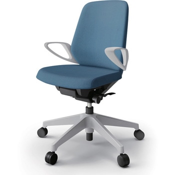 ノートチェア ローバック 固定肘 ランバーサポートなし クロスSA ナイロンキャスター<配送時組立サービス付> イトーキ