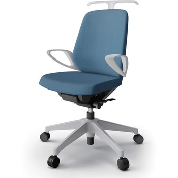 ノートチェア ローバック 固定肘 ハンガー ランバーサポートなし クロスSA ウレタンキャスター<配送時組立サービス付> イトーキ