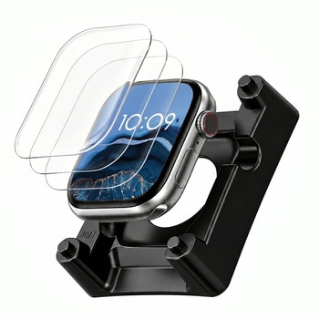 アップルウォッチ 衝撃吸収フィルム 3枚入 【SE/Series6/5 40mm対応】 全面保護 高透明 貼り付けツール付 エレコム