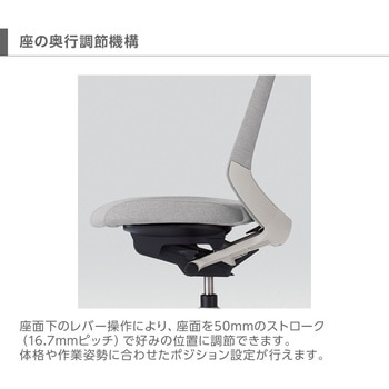 ノートチェア エクストラハイバック 可動肘 ハンガー ランバーサポート付 クロスPV ウレタンキャスター<配送時組立サービス付> イトーキ