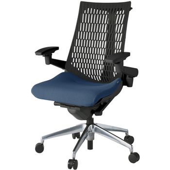 KG447PSHMZTB2T1 アクトチェア エラストマーバック 可動肘 ハンガー ランバーサポートなし アルミミラー脚 PS張地 ウレタンキャスター<配送時組立サービス付> イトーキ 82377105