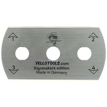 裏紙カッター ボディーガードナイフチタン替刃 10枚入 YT12TBBGK01 YELLOTOOLS