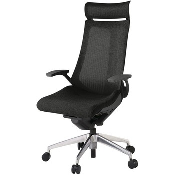 アクトチェア エクストラハイバック 固定肘 ランバーサポートなし アルミミラー脚 メッシュJE ウレタンキャスター<配送時組立サービス付> - イトーキ