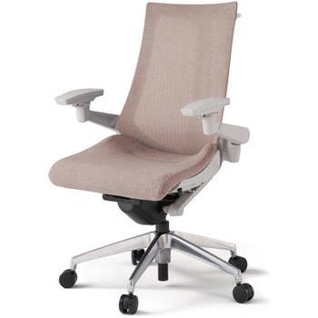 アクトチェア 可動肘 ハンガー ランバーサポートなし アルミミラー脚 メッシュJE ナイロンキャスター<配送時組立サービス付> - イトーキ