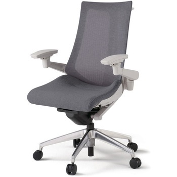 アクトチェア 可動肘 ハンガー ランバーサポートなし アルミミラー脚 メッシュJE ナイロンキャスター<配送時組立サービス付> - イトーキ