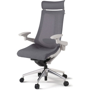 アクトチェア エクストラハイバック 可動肘 ハンガー ランバーサポート付 アルミミラー脚 メッシュJE ウレタンキャスター<配送時組立サービス付> - イトーキ