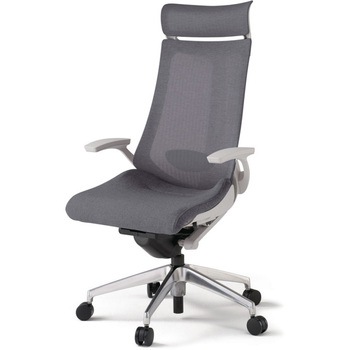 アクトチェア エクストラハイバック 固定肘 ランバーサポート付 アルミミラー脚 メッシュJE ナイロンキャスター<配送時組立サービス付> イトーキ