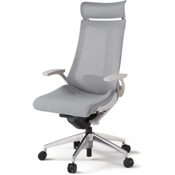 アクトチェア エクストラハイバック 固定肘 ランバーサポート付 アルミミラー脚 メッシュJE ナイロンキャスター<配送時組立サービス付> イトーキ