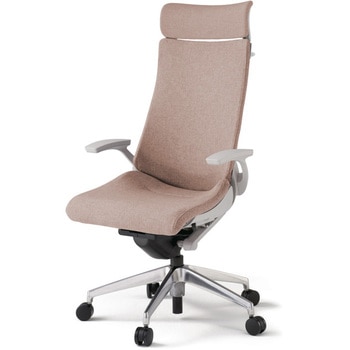 アクトチェア エクストラハイバック 固定肘 ハンガー ランバーサポートなし アルミミラー脚 クロスSA ウレタンキャスター<配送時組立サービス付> - イトーキ