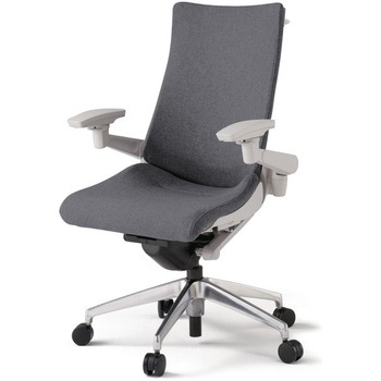 アクトチェア 可動肘 ハンガー ランバーサポートなし アルミミラー脚 クロスSA ウレタンキャスター<配送時組立サービス付> - イトーキ