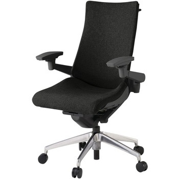 アクトチェア 可動肘 ハンガー ランバーサポートなし アルミミラー脚 クロスSA ウレタンキャスター<配送時組立サービス付> - イトーキ