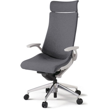 アクトチェア エクストラハイバック 固定肘 ハンガー ランバーサポート付 アルミミラー脚 クロスSA ウレタンキャスター<配送時組立サービス付> - イトーキ