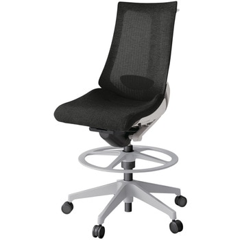 アクトチェア ハイポジションタイプ 肘なし ハンガー ランバーサポート付 樹脂脚 メッシュJE<配送時組立サービス付> イトーキ