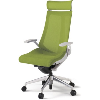 アクトチェア エクストラハイバック 固定肘 ランバーサポートなし アルミミラー脚 メッシュJV ナイロンキャスター<配送時組立サービス付> - イトーキ