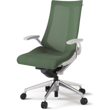 アクトチェア 固定肘 ハンガー ランバーサポートなし アルミミラー脚 メッシュJV ナイロンキャスター<配送時組立サービス付> - イトーキ